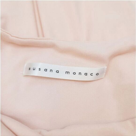 NEW Revolve Susana Monaco Uneven Hem Dress in Pink Sand Size Medium - Picture 9 of 13